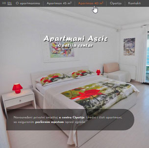 Web za najam apartmana
